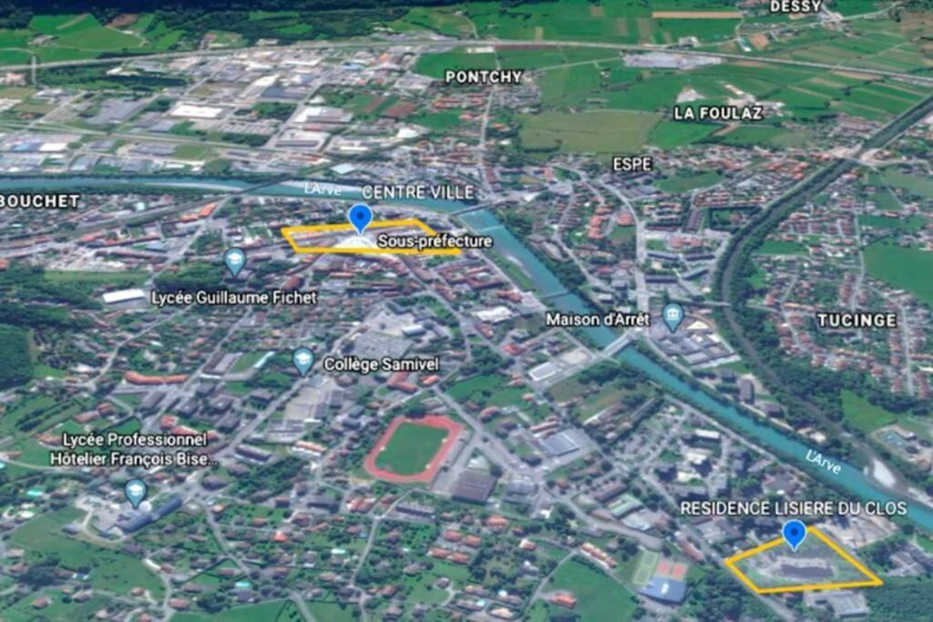 Le Calme A 5 Mn Du Centre Ville - La Lisiere T2 博讷维尔 外观 照片